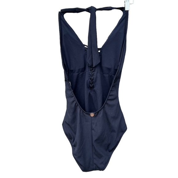 Swim Systems Scandal Deep Plunge One Piece Bathing Suit Daisy Chain Medium NWT - Picture 4 of 15